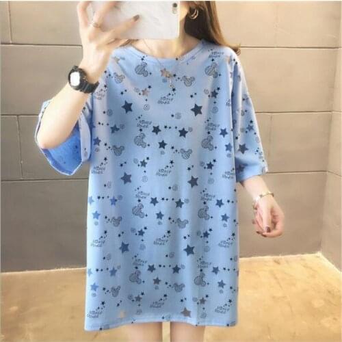 Sweet Style T shirts Women Spring Summer Short Sleeve Round Neck Chic Tops Women Casual Loose Tee shirt Femme