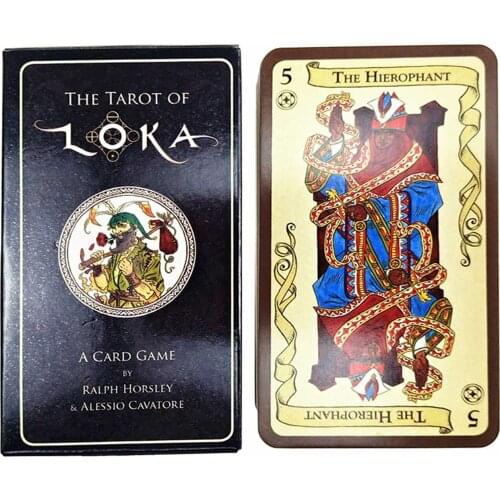 Board Games Cards Lokn Tarot Full English Classic playing cards Imaginative Oracle Divination Fat Game Tarot Cards With PDF