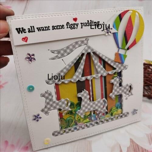 Merry-go-round dies scrapbook dies metal cut For Scrapbooking Embossing Decorative Crafts DIY Paper Cards New 2020