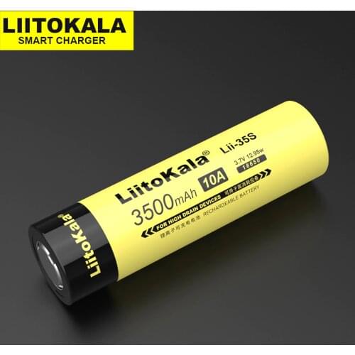 1-20PCS LiitoKala Lii-35S New 18650 Battery3.7V Li-ion 3500mAh lithium battery For high drain devices