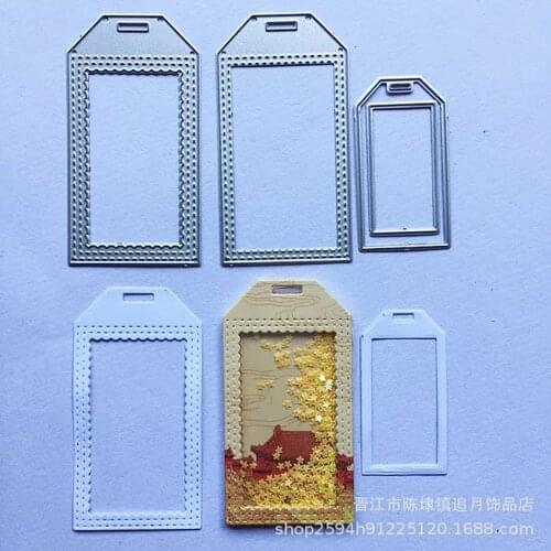 3D Label/tag rocker card Metal Cutting Dies For Scrapbooking photo/album card Making 2019 new Die Set Embossing Card crafts