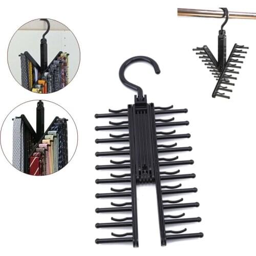 Multifuction Storage Rack Tie Belt Organizer Rotating Ties Hanger Holder Closet Organization Wardrobe Finishing Rack Space Saver
