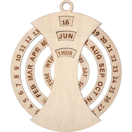 Rotary Calendar Large Wall Clock Wood 3d Living Room Retro Creative Wooden Shabby Chic Relogio De Parede Watch Home Gift SC607