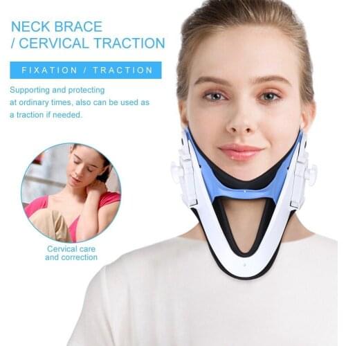 Adjustable Neck Brace Medical Vertebra Traction Fixation Spine Care Correction Pain Relief Cervical Neck Traction Device Posture