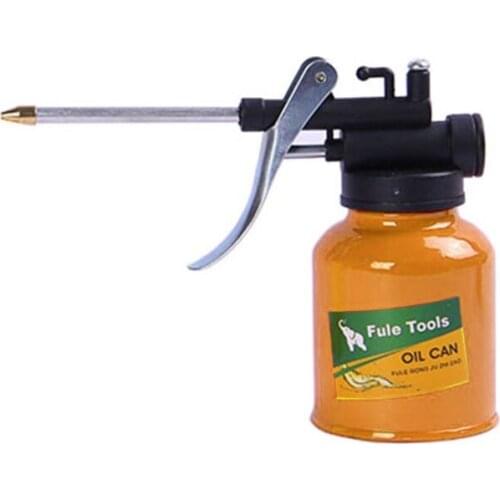 High Pressure Hand Pump Oiler Can Professional Squirt Squeeze Trigger Metal Grease Gun 200ML Capacity G5AD