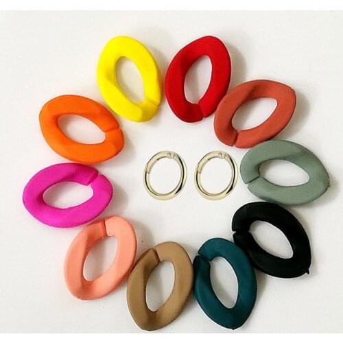 Detachable Bag Strap Acrylic Resin Chain Bag Strap Handbag Plastic Strap Fashion Colorful Women Bag Accessories Shoulder Strap