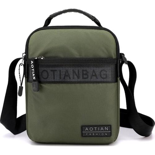 AOTIAN Brand Mens Shoulder Bag Business man Messenger Bag High Quality male Handbags Ipad Crossbody Bag Waterproof Nylon