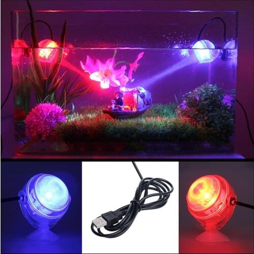 Indoor LED Underwater Lamp Waterproof LED Aquarium Light for Coral Reef Fish Tank Submersible Aquarium Light Spot Lamp Drop Ship