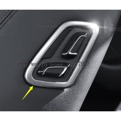 1pcs Car Door Seats Memory Adjusting Push Button Trim Cover sticker for volkswagen passat B8 2017 2018