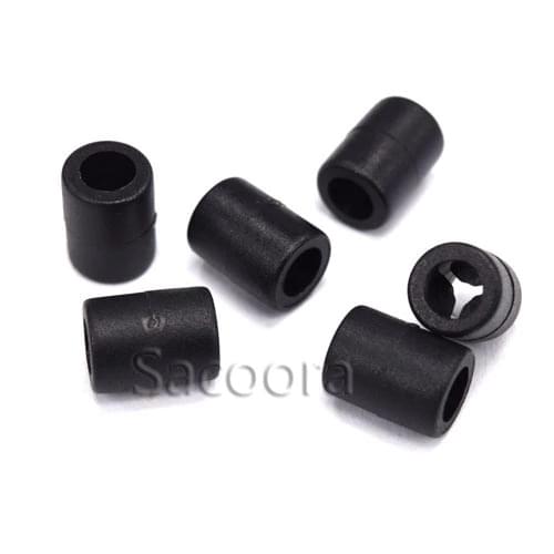100pcs 1/8"(4mm) Mini Cylinder Sliding Rope Clamp Cord End For Sportwear Paracord Garment Backpack Accessories
