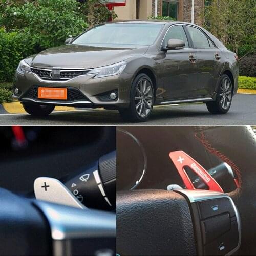 For Toyota Reiz 2010-2017 2pcs Steering Wheel Aluminum Shift Paddle Shifter Extension Car-styling