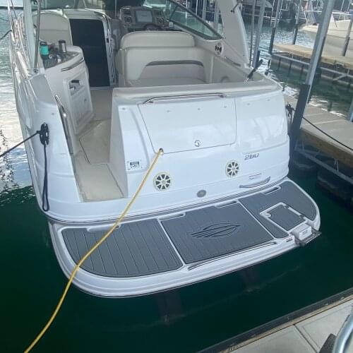 2006 Chaparral 280 Swim Platform and Cockpit Boat EVA Faux Teak Deck Floor Pad
