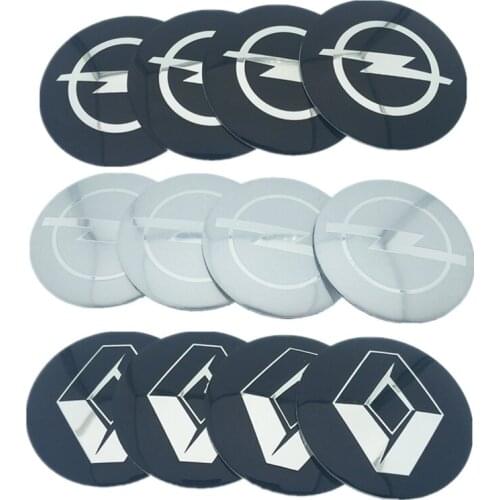 4pcs 56.5mm 65mm Car Wheel Hub center LOGO Sticker Emblem For Cadillac Volvo Land Rover Chevrolet Mitsubishi Opel Car styling