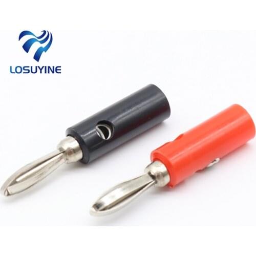 4pcs/lot 4mm Gold plated high quality speaker banana connector horn Speakers banana plug