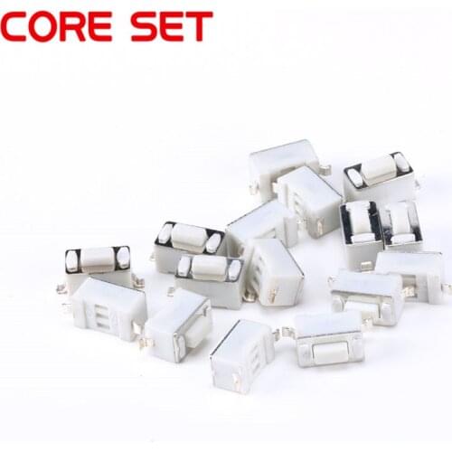 50PCS 3X6X4.3MM Micro Switch White Button Tactile Tact Push Switch 3*6*4.3MM SMD