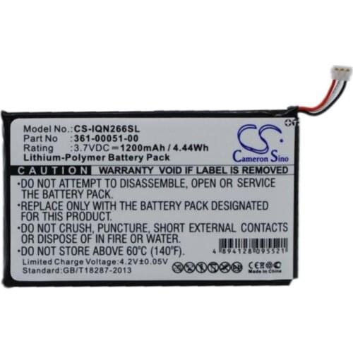 Cameron Sino 1200mAh battery for GARMIN Nuvi 2460LMT 2660LMT 2669LMT 361-00051-00 361-00051-01 361-00051-02 GPS, Navigator Batte