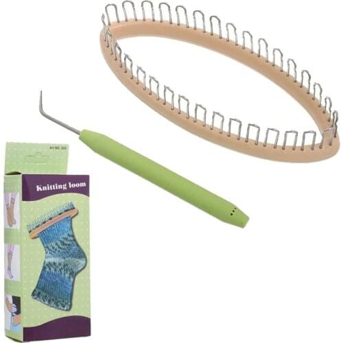 Diy Woven Socks, Scarves And Hats, Semi-Automatic Knitter, Ergonomic Rubber Crochet Hook, Smooth Feel, Easy To Operate TW100