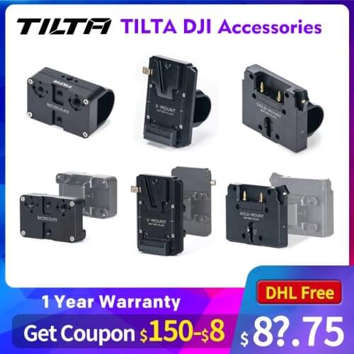 TILTA DJI Accessories Gold Mount V-Mount Power Supply Module Battery Plate for Dual Handle Power Supply Bracket for Ring Grip