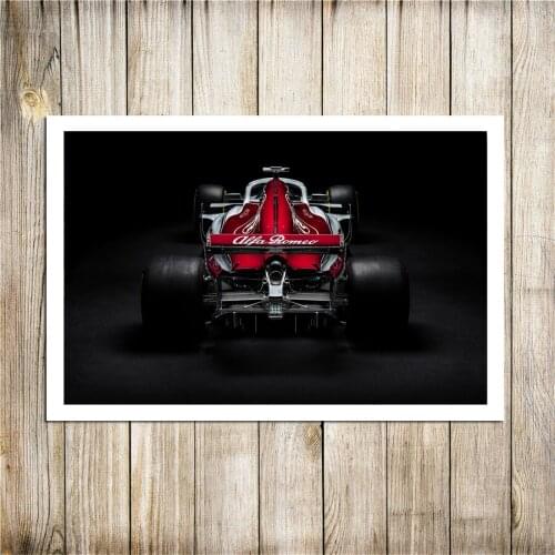 Alfa Romeo Racing Formula 1 Saubers F1 Sport Car , Painting Canvas Modern Art Decorative Wall Pictures Decor