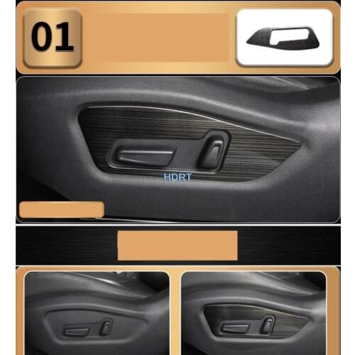 Car style for 2018 Hyundai IX35 Black pattern interior decoration navigation central control door handle air outlet gear