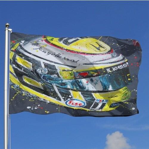 Ayrton Senna 5 Flag Banner Home Outdoor Gift Party Kazakhstan North Korea Goods From Russia