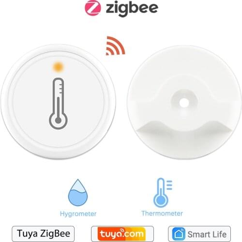 Tuya ZigBee 3.0 Wireless Temperature and Humidity Sensor Works with Smartthings Conbee Deconz Stick Domoticz Hub Required