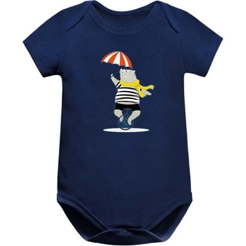 Baby Bodysuits For Boys Short Sleeved Cute Bear Cotton Body Newborn Toddler Infant Baby Boys Clothes