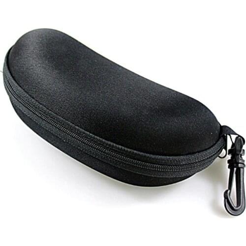 Black Portable Cute Style Hard Zipper Case Box Glasses Eye Glasses Sunglass Bag