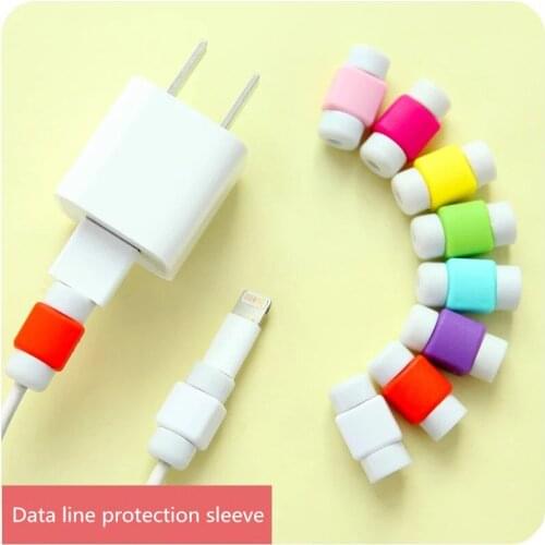 200pcs/lot USB Cable clip Earphone Protector Colorful Earphones Cover For Apple iPhone Samsung HTC Free shipping
