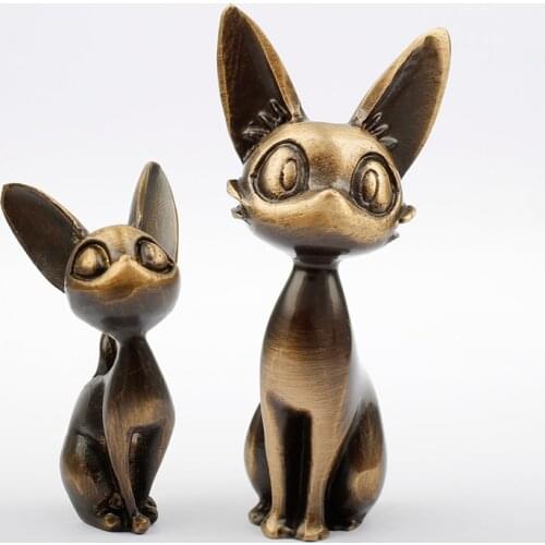 Brass handle Wardrobe door Cat Light luxury animal series Hole drawer wardrobe solid handle Home Decorations Household products