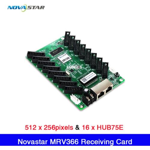 Hot Sales 16 PIN HUB75 Connectors 512x256 Pixels controlling Nova-star MRV366 LED Display Receiving card