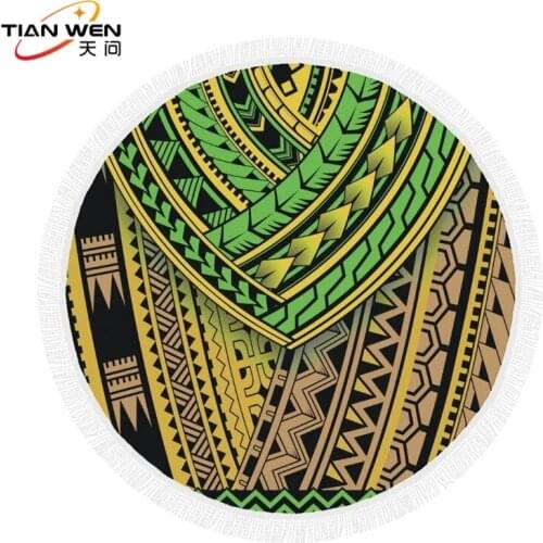 Mandala Microfiber Round Beach Towel Indian Flower Tassels Thick Serviette Quick Compressed Towel Yoga Mat Outdoor Camping