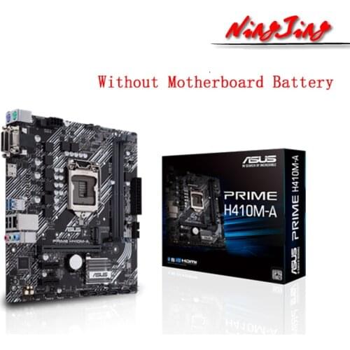 ASUS PRIME H410M-A mATX Intel h410 DDR4 M.2 HDMI, D-sub, DVI, USB 3.2 Gen 64G Support 10 gen LGA 1200 CPU Motherboard