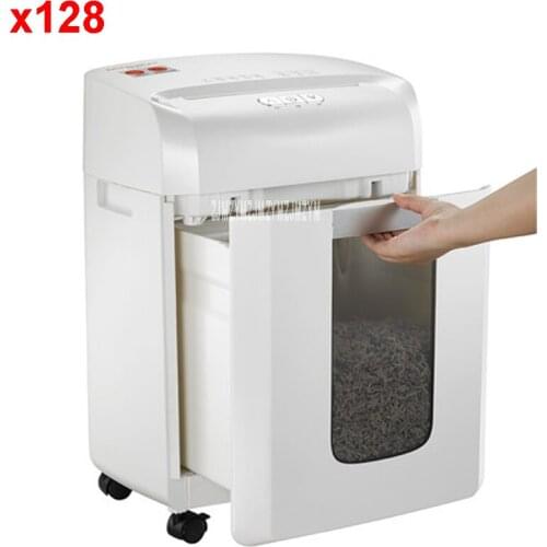 X128 16L Electric Mini Shredder File Shredder Strip Office Home High Power Electric Shredding 220V/250W paper shredder 70g /A4