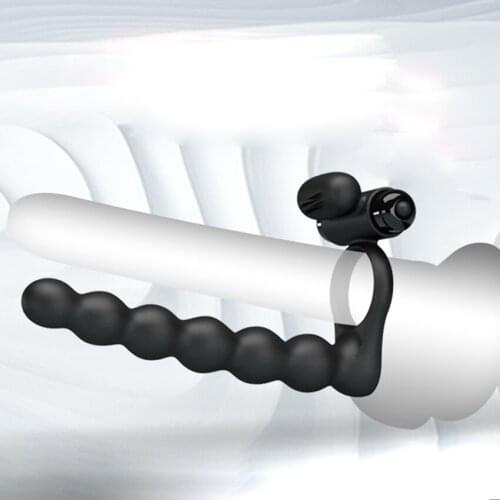 Silicone Vibrating Sex Toy Penis Ring Testicular Ring for Men Silicon Vibrator Ring Anal Beads Butt Plug Vibrator for Couples