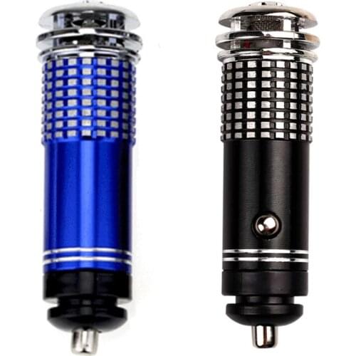 Universal Auto Car Fresh Mini Air Purifier 12V Ionic Purifier Oxygen Bar Ozone Ionizer Cleaner(Blue)