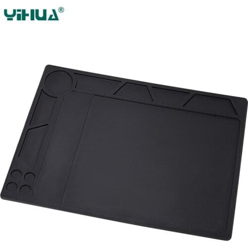 YIHUA Heat Resistant Silicone Project Heat Resistant Mat High Temperature Silicone Heat Pad BGA Solder Repair Heat-resistant pad