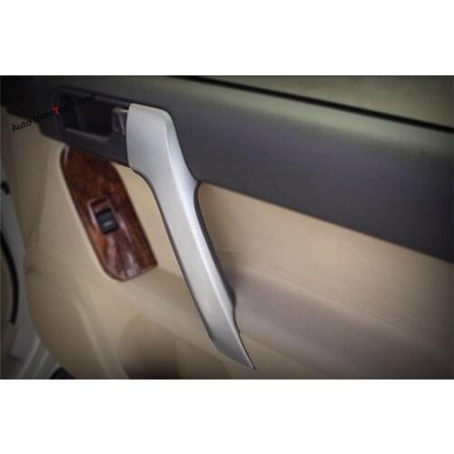 Yimaautotrims Matte Interior Refit Kit Fit For Toyota Land Cruiser Prado FJ150 2014 - 2020 Front Door Pull Handle Cover Trim