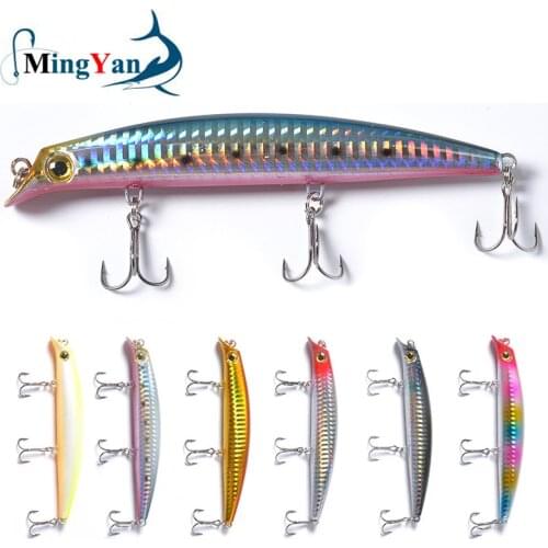 1pcs Popper Fishing Lure 12cm 15g Minnow Wobblers Isca Artificial Hard Bait 3D Eyes Treble Hook Floating Crankbait Pesca Tackle