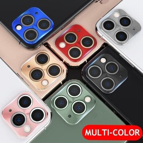 10pcs For iPhone 12 11 Pro Max 12mini Lense Metal Rear Sticker Case Camera Lens Screenprotector For Apple i Phone 11 12