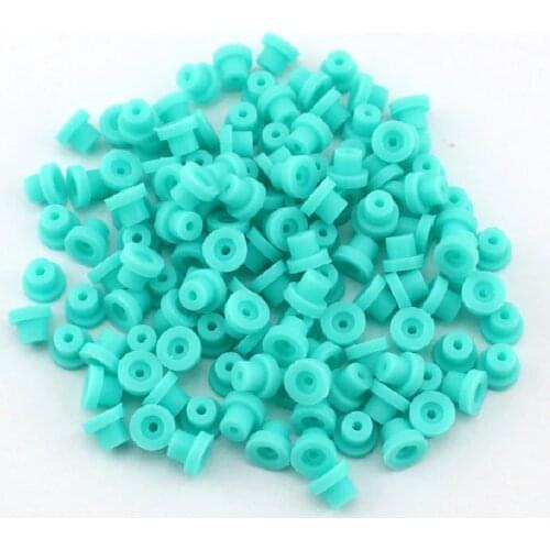 100pcs/bag Top Quality Green Silicone Soft Rubber Grommets Nipples For Tattoo Machine Needles Supply -- TMP-60