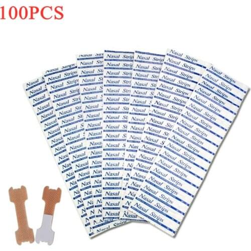100Pcs Better Breath Nasal Strips Right Aid Stop Snoring Nose Patch Good Sleeping Patch Product Easier Better Breathe Health