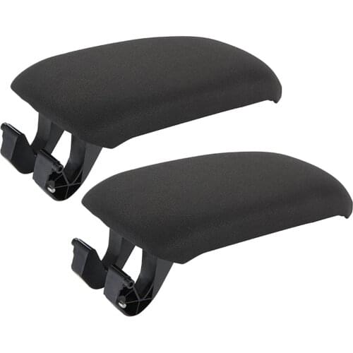 2x Leather Armrest Center Console Lid Cover Base For A3 2003-2013 Black