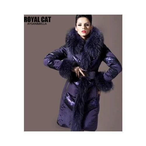 2020 Winter Luxury Womens Down jacket Women Down Jackets Brand Down Coats large fur collar Down Coat lace Outwear Hooded parka