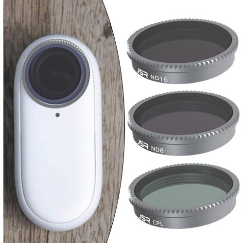 3-pack Lens Filters CPL+ND8+ND16 Replaces for Insta360 GO 2, Aviation Aluminum Alloy Frame