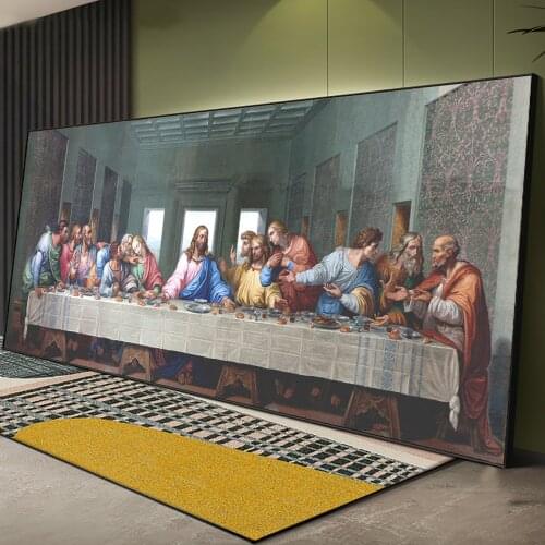 AAHH Wall Painting Last Supper Paintings Wall Art Canvas Prints Christian Decor By Da Vinci Wall Pictures Living Room Home Decor