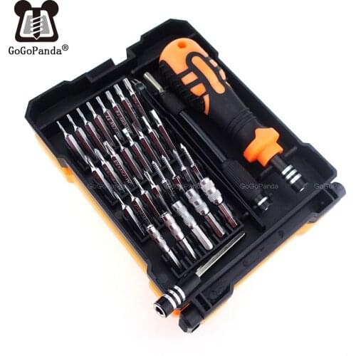 Free Shipping 33 in 1 Precision Screwdriver Set with Tweezer Solf extension bar for Digital electronic products Tap screwdriver