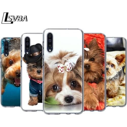 Yorkshire terrier dog puppy For Samsung Galaxy A90 A80 A70 A60 A50 A40 A30 A32 A52 A72 A02S A20S A20E A10S A10E A10 Phone Case