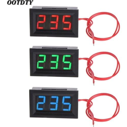 OOTDTY 2 Wire 0.56" AC 30V-500V LED Digital Voltmeter Voltage Meter Monitor Tester For 110V 220V 380V