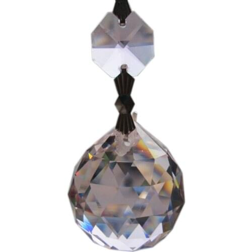 Garland Chakra Spectra 1 pce Chandelier Pink Glass Crystals Lamp Prisms Hanging Drops Pendants Wedding Decor 2.9'' M02051-5